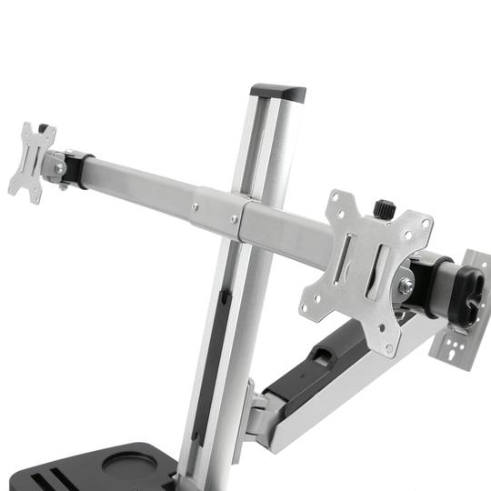 Suporte de parede para 2 monitor teclado mouse e computador de 13