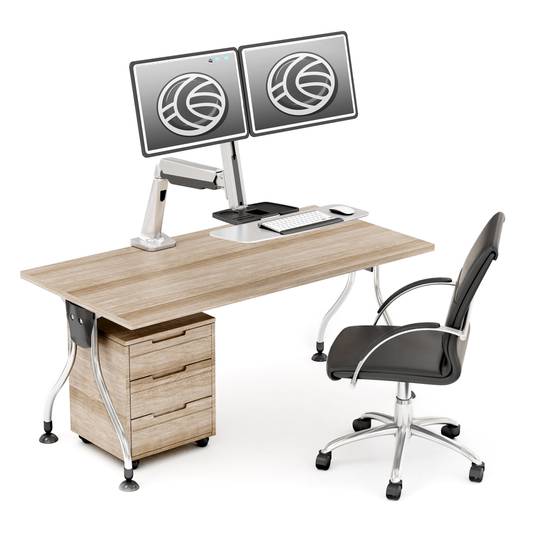 Suporte de parede para 2 monitor teclado mouse e computador de 13