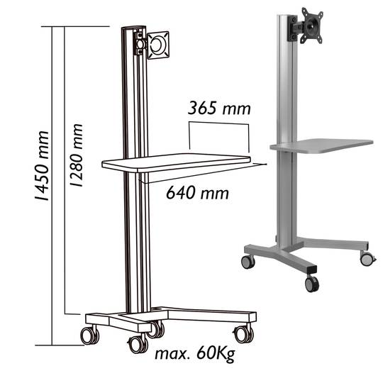 Mobile Workstation for computer model PC1201