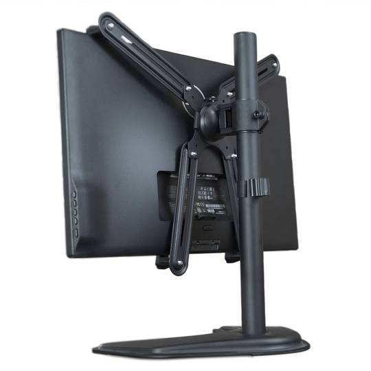 Toboli Soporte de monitor para 2 monitores hasta 32 soporte pantalla  abrazadera de mesa VESA 75/100