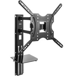 Wandhalterung für TV Bildschirm von 32" bis 55" kompatible VESA-100/200/300/400 mit Fach