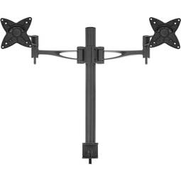 Support de table pour 2 écrans horizontalement VESA 75/100
