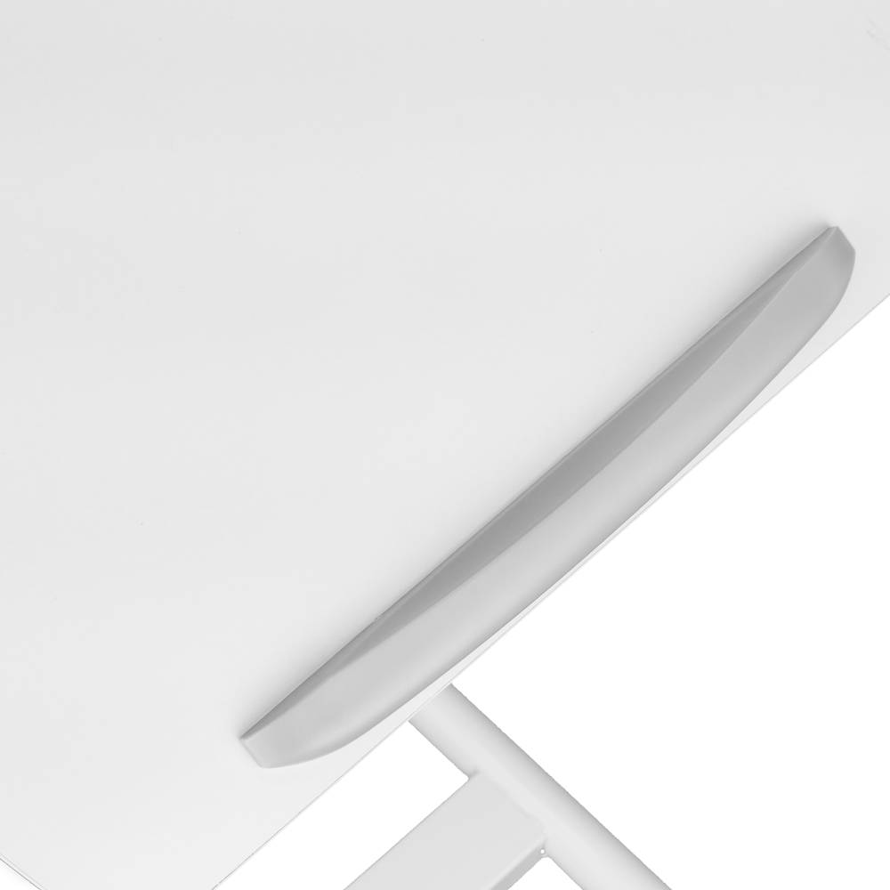 Wózek do projektora i laptopa. Biały stojak na kółkach
