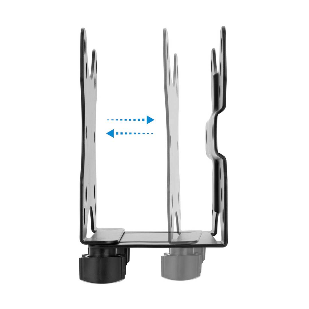 Suporte de caixa de computador compacto mini para fixação de parede de mastro e VESA