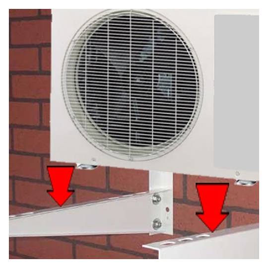 Soporte de aire acondicionado metálico de 51cm