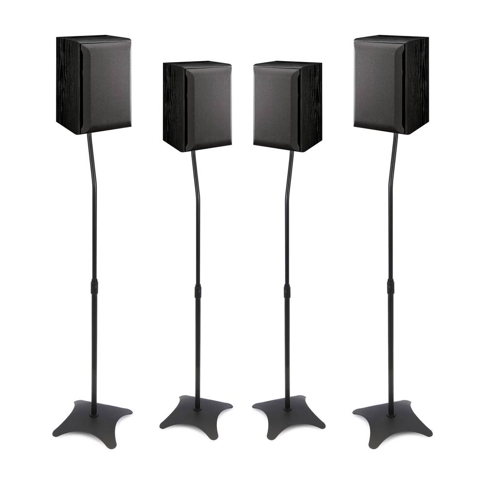 Soportes para altavoz de pie en color negro 4 unidades