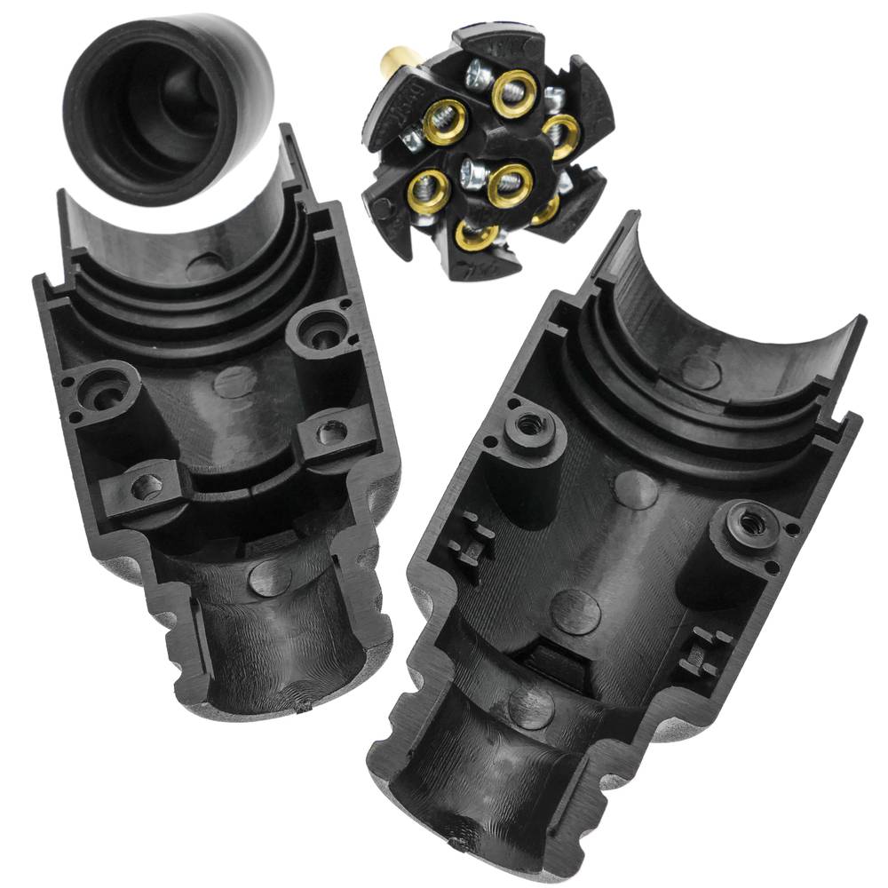 7 pin 7P Stecker Fahrzeugstecker für Anhänger und Wohnwagen
