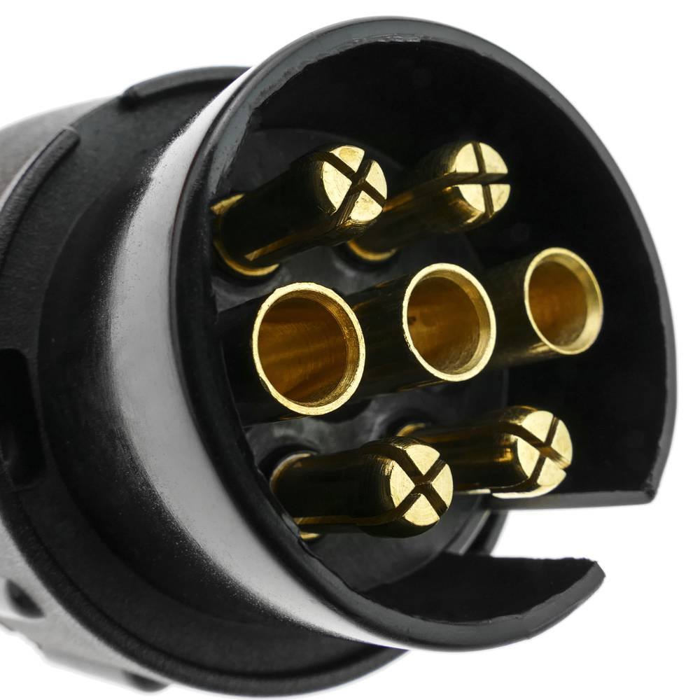 YACSEJAO Adattatore Da 7 A 13 Poli Per Rimorchio, 12V, Connettore Da 7 Pin A 13 Pin Per Auto, Camper, Roulotte - Norme ISO 1724/11446