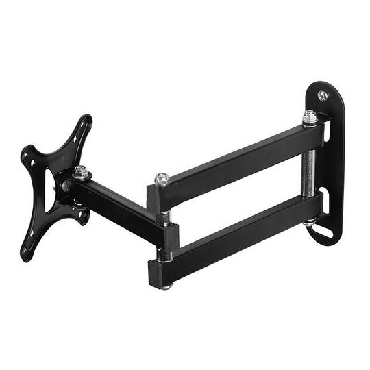 Soporte de pared con brazo doble para monitor de 10" a 27"