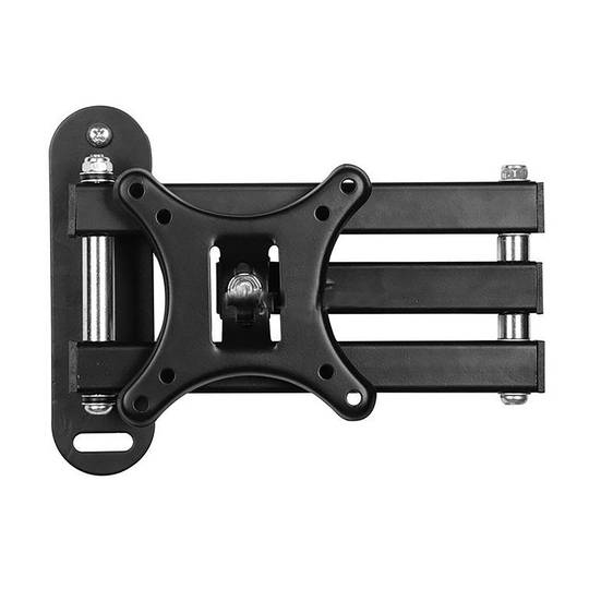 Soporte de pared con brazo doble para monitor de 10" a 27"