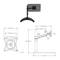 Tv-schermstandaard voor desktop en standaard VESA 75 100 model ML1011