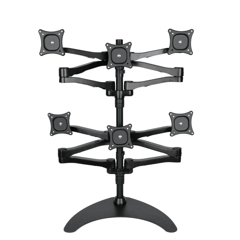 Support 6 TV-Bildschirme für den Desktop und VESA 75 100 Basismodell ML1006