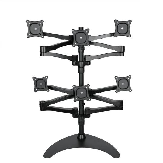 Support 6 TV-Bildschirme für den Desktop und VESA 75 100 Basismodell ML1006