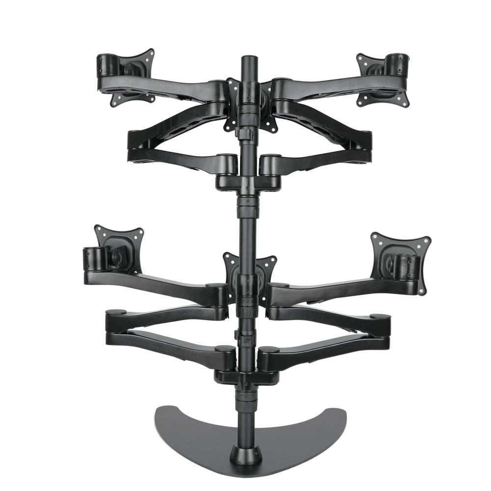 Support 6 TV-Bildschirme für den Desktop und VESA 75 100 Basismodell ML1006