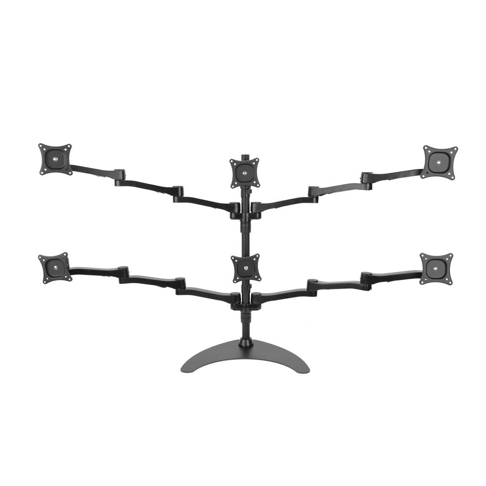 Support 6 TV-Bildschirme für den Desktop und VESA 75 100 Basismodell ML1006