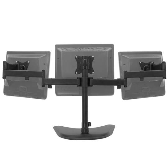 Suport de 3 pantalles de TV per sobretaula i amb peanya VESA 75x75 100x100