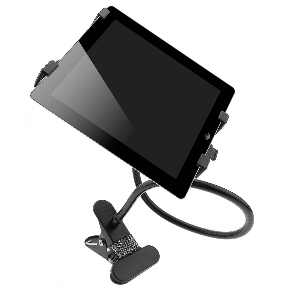 Tablethouder met klem en flexibele arm 55 cm