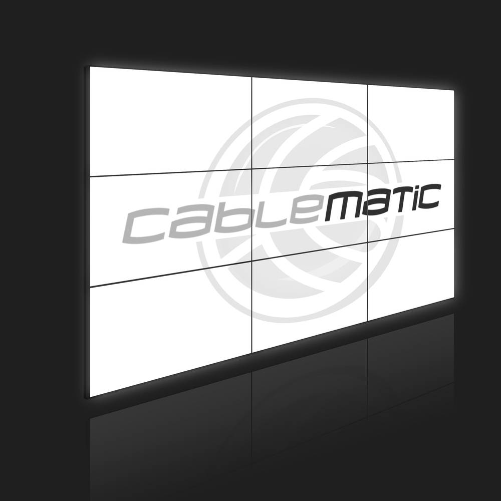Suporte horizontal videowall TV parede 36 centímetros