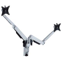Support dual 75mm flat screen VESA 100mm wall with articulated arm