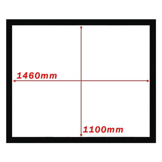 Feste Projektionsfläche 04.03 1460x1100mm Wand DisplayMATIC