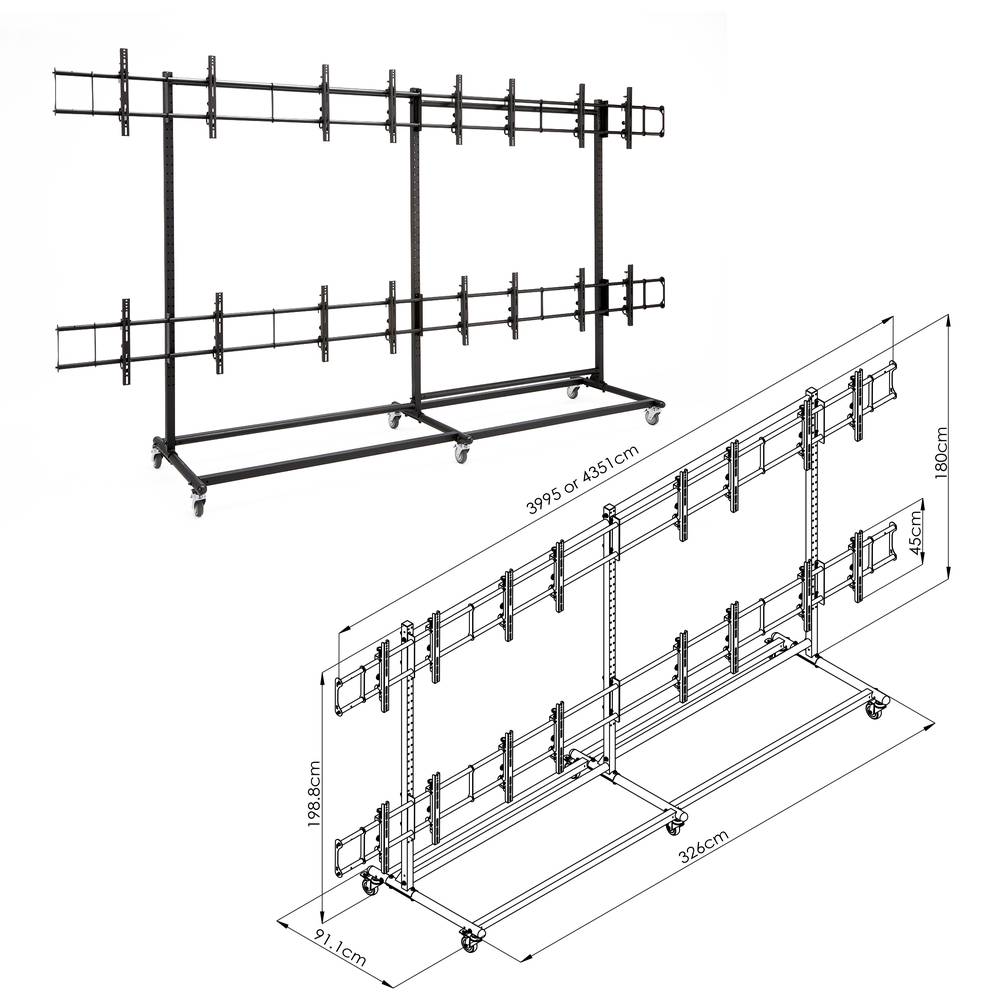 Suporte para telas de 4x2 TV TV 60