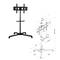 Supporto stand con ruote per schermo piatto 32