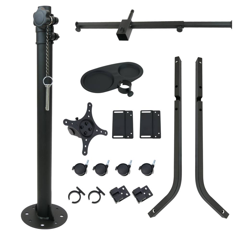TV stand support with wheels for flat screen 10
