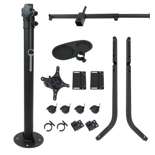 TV stand support with wheels for flat screen 10