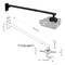 Supporto a parete per proiettore, estendibile 110-166 cm