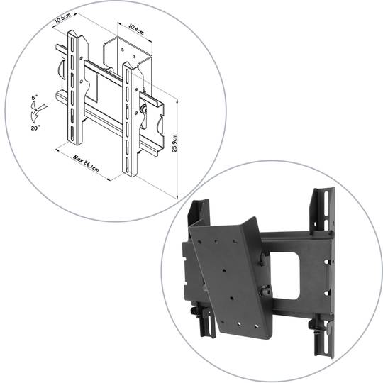 Wall mount for flat screen 15