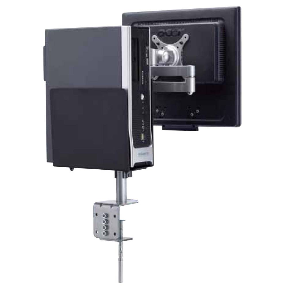 Computerhalterung für kompatiblen Monitormast OU90