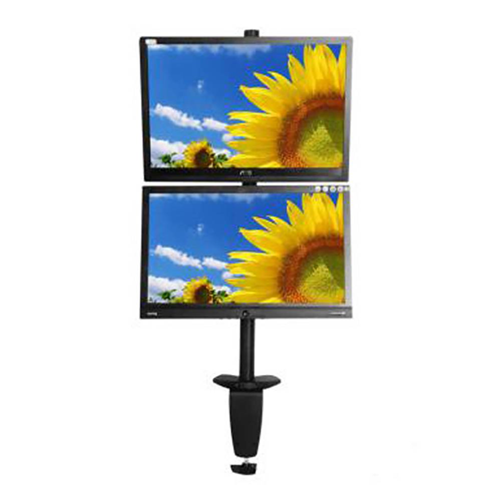 Braç de monitor articulat VESA75 VESA100 per 2 pantalles planes LCD en pal