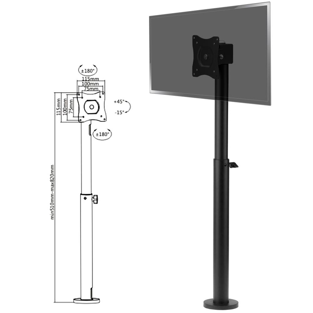 Suport per a pantalla de terminal punt de venda 510-820 mm TPV monitor