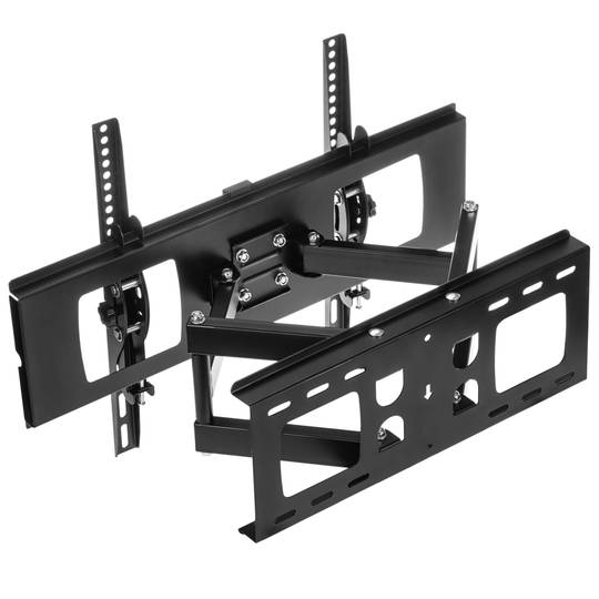 Supporto da parete orientabile e inclinabile con livella per schermo 30”- 65” VESA 400x600 60 kg nero