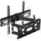 Supporto da parete orientabile e inclinabile con livella per schermo 26”- 55” VESA 400x400 50 kg nero