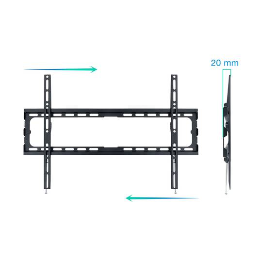 Soporte de pared TOOQ para pantalla de 37” - 80” VESA 200x200 hasta 600x400 mm