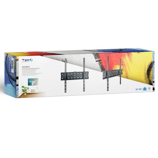 Suport de paret TOOQ per a pantalla de 32” - 55” VESA 200x200, 300x300, 400x200 i 400x400 mm