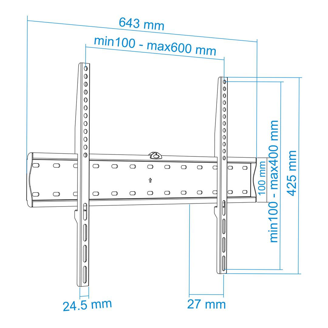 Support mural pour écran de 37