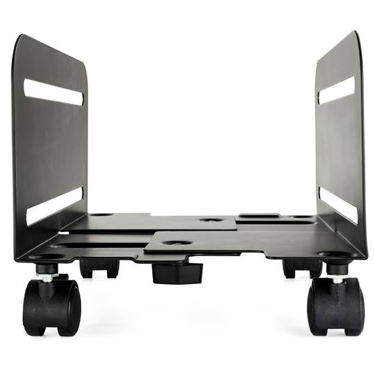 Support métallique TooQ avec roulettes pour CPU couleur noire