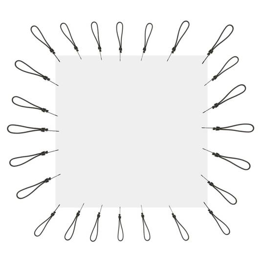 Tela de projecció de 100x100cm 1: 1 PVC blanc per a esdeveniments i presentacions