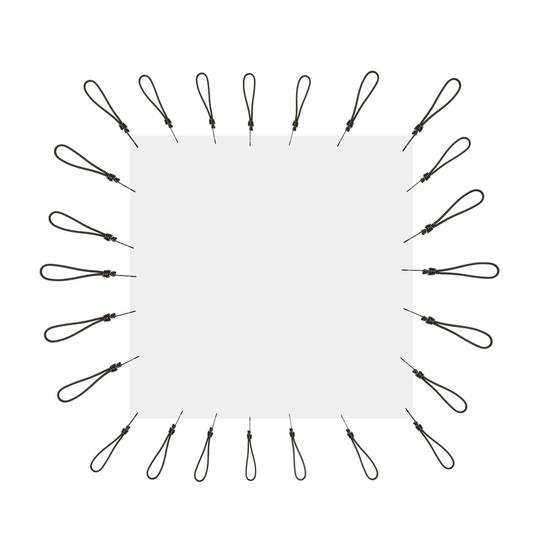 Tessuto di proiezione 200x200cm in PVC bianco 1: 1 per eventi e presentazioni