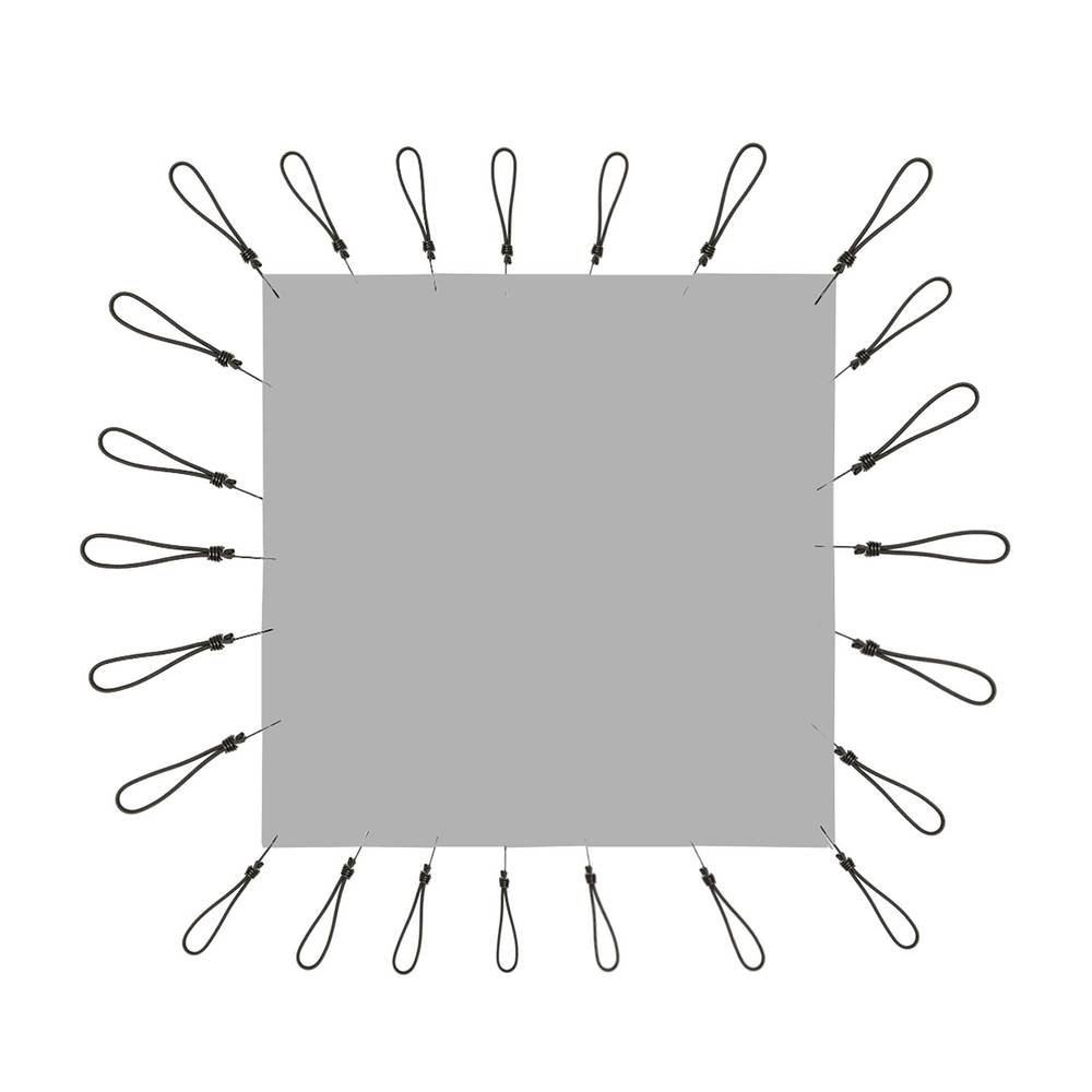 Projektionstuch 100x100cm 1: 1 graues PVC für Veranstaltungen und Präsentationen