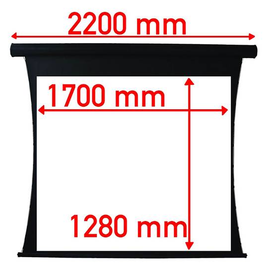 Teso proiezione schermo 1700x1280mm motore 4: 3 DisplayMATIC PRO