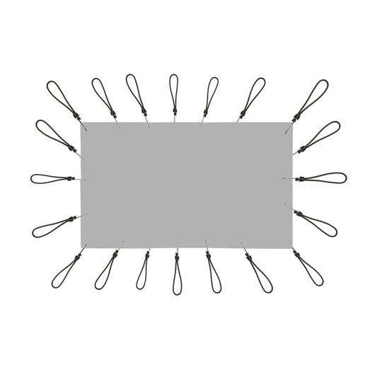 Tecido de projeção de 100x54cm 16: 9 PVC cinza para eventos e apresentações