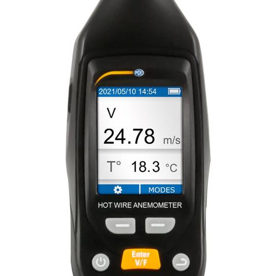 Anemômetro PCE-423N com sonda térmica