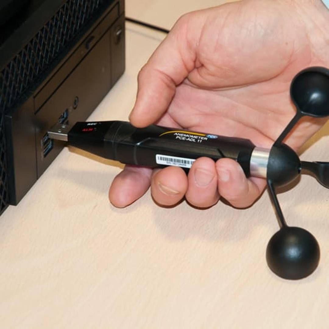 Anemometr PCE-ADL 11 do użytku z komputerem
