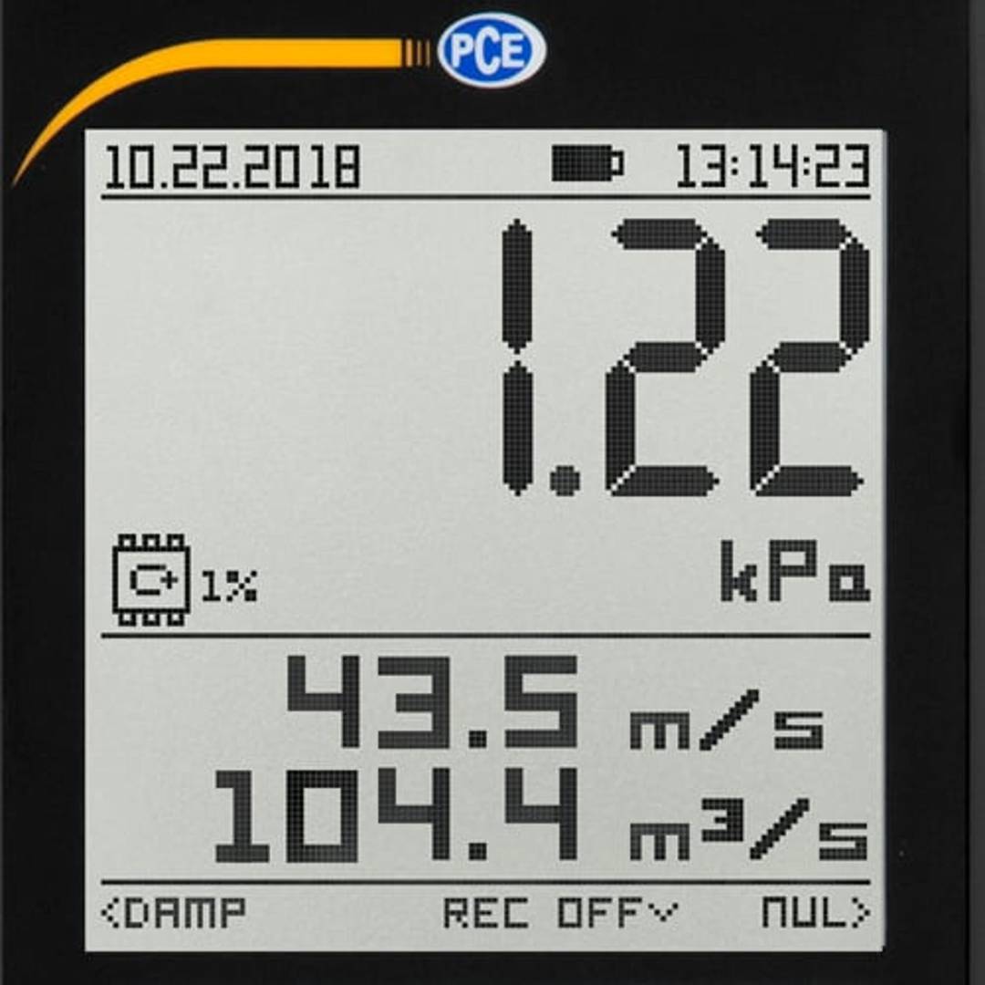 Anemometer with pitot tube PCE-PDA 10L