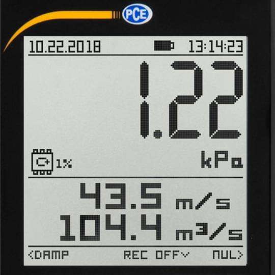 Anemometer with pitot tube PCE-PDA 10L