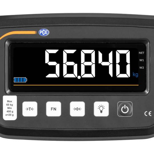 Balança com plataforma PCE-MS PP60-1-30x40-M