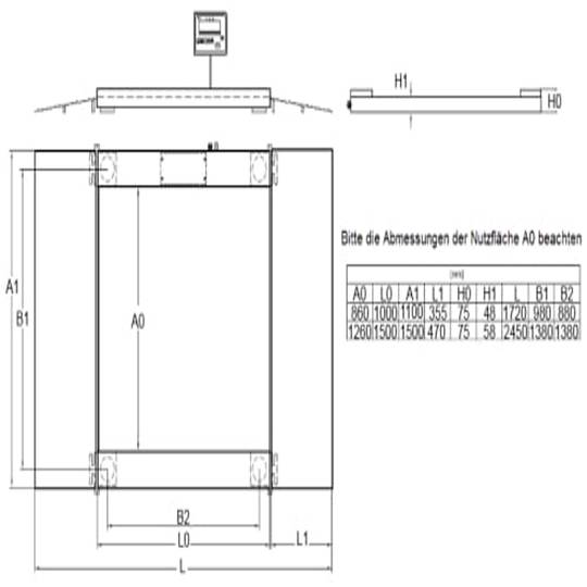 Heavy Duty Scale PCE-SD 1500B